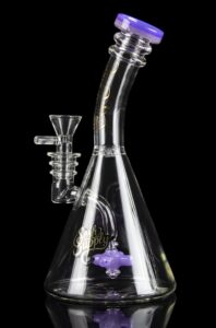 Unique Spinning Propeller Perc Glass Beaker Bong | Water Bongs For Sale