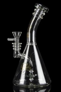 Unique Spinning Propeller Perc Glass Beaker Bong | Water Bongs For Sale