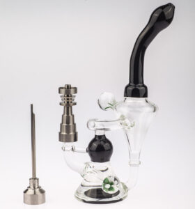 Heady Flower Pendant Recycler Dab Rig | Bongs For Sale | Free NZ Shipping