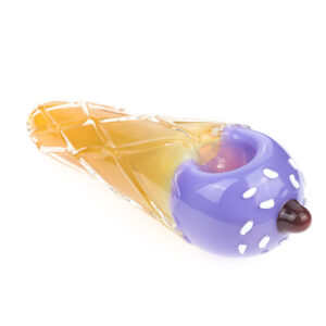 Ice Cream Glass Pipe | Glass Smoking Pipes For Sale | Free NZ Shipping