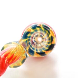 Ice Cream Silicone Pipe w/ Spiral Color Sherlock Bubbler/Free NZ Shipping