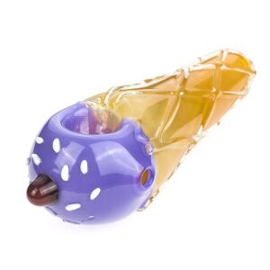 Ice Cream Theme Glass Novelty Pipe w/ Silicone Pipe Set | Free NZ Shipping