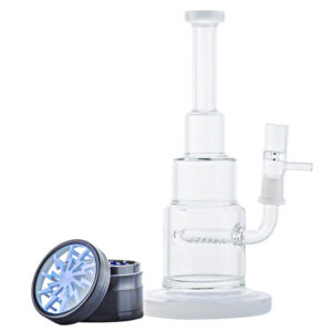 Inline Diffuser Pyramid Bong Thunder Blade Grinder Set | Free NZ Shipping