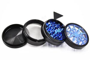 Inline Diffuser Pyramid Bong Thunder Blade Grinder Set | Free NZ Shipping