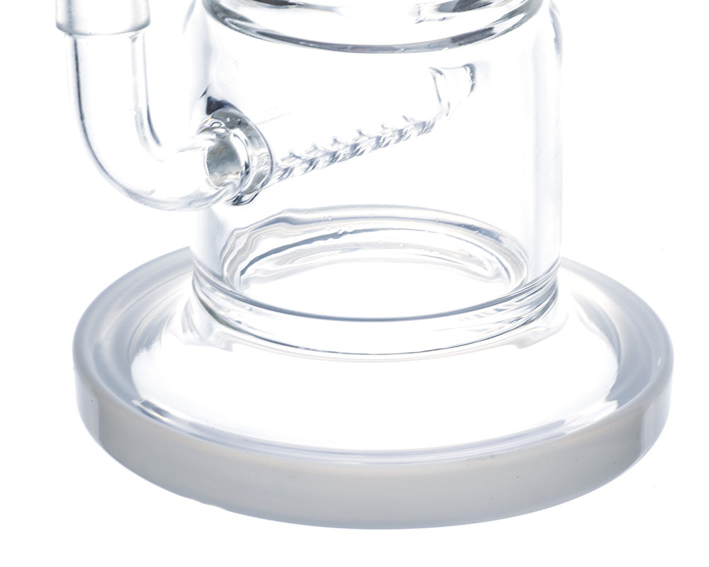 Down Stem In line Diffuser Pyramid Glass Bong/Dab Rig | Free NZ Shipping