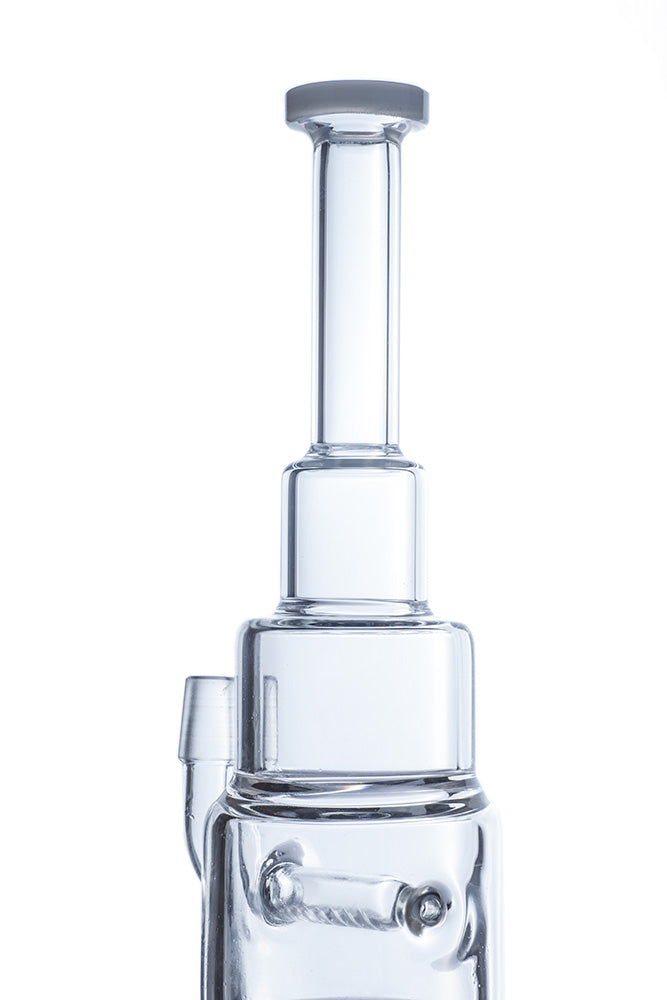 Down Stem In line Diffuser Pyramid Glass Bong/Dab Rig | Free NZ Shipping