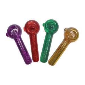 Liquid Glitter Glass Spoon Pipe | Weed Bowls For Sale | Free NZ Shipping