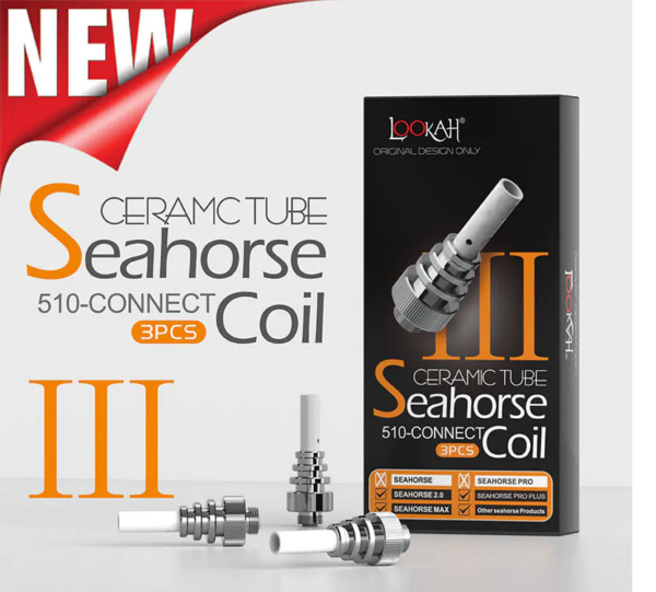 Lookah Seahorse Coil III | 3PCS Ceramic Coil For Sale | Free NZ Shipping