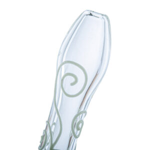 Lotus Pattern Glow-In-The-Dark Glass Pipe For Sale | Free NZ Shipping