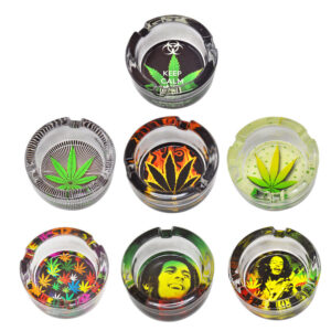 Marijuana Leaf Glass Ashtray  Ashtrays For Sale  Free NZ Shipping