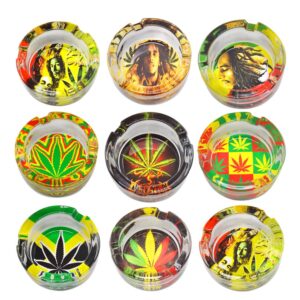 Marijuana Leaf Glass Ashtray  Ashtrays For Sale  Free NZ Shipping
