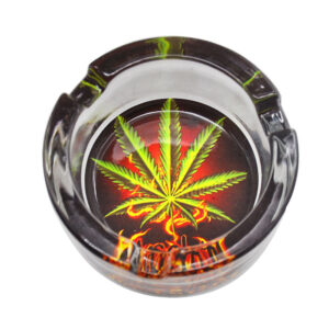 Marijuana Leaf Glass Ashtray  Ashtrays For Sale  Free NZ Shipping