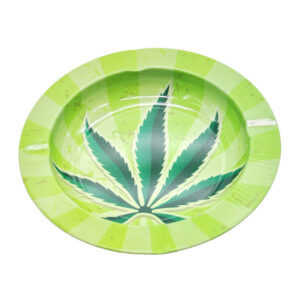 Marijuana Leaf Tin Ashtray | Smoke Ashtrays For Sale | Free NZ Shipping