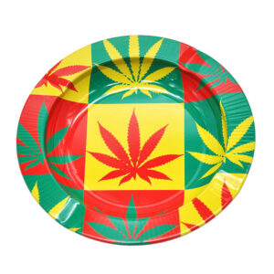 Marijuana Leaf Tin Ashtray | Smoke Ashtrays For Sale | Free NZ Shipping