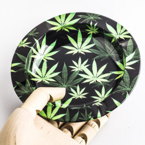 Marijuana Leaf Tin Ashtray | Smoke Ashtrays For Sale | Free NZ Shipping