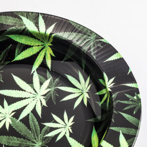 Marijuana Leaf Tin Ashtray | Smoke Ashtrays For Sale | Free NZ Shipping
