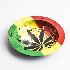 Marijuana Leaf Tin Ashtray | Smoke Ashtrays For Sale | Free NZ Shipping