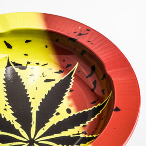 Marijuana Leaf Tin Ashtray | Smoke Ashtrays For Sale | Free NZ Shipping