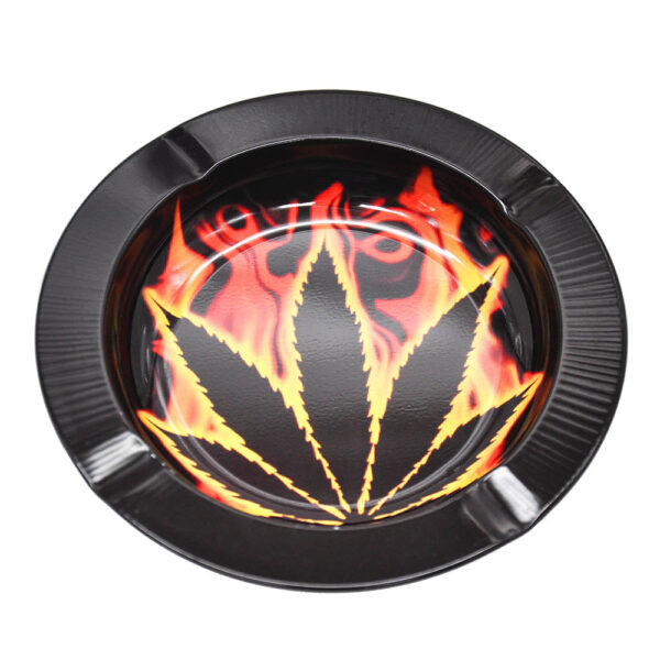 Marijuana Leaf Tin Ashtray | Smoke Ashtrays For Sale | Free NZ Shipping