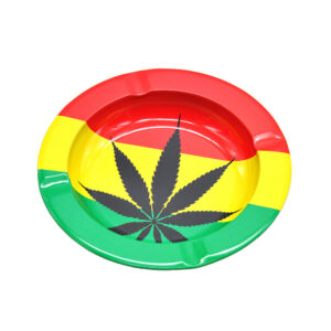 Marijuana Leaf Tin Ashtray | Smoke Ashtrays For Sale | Free NZ Shipping