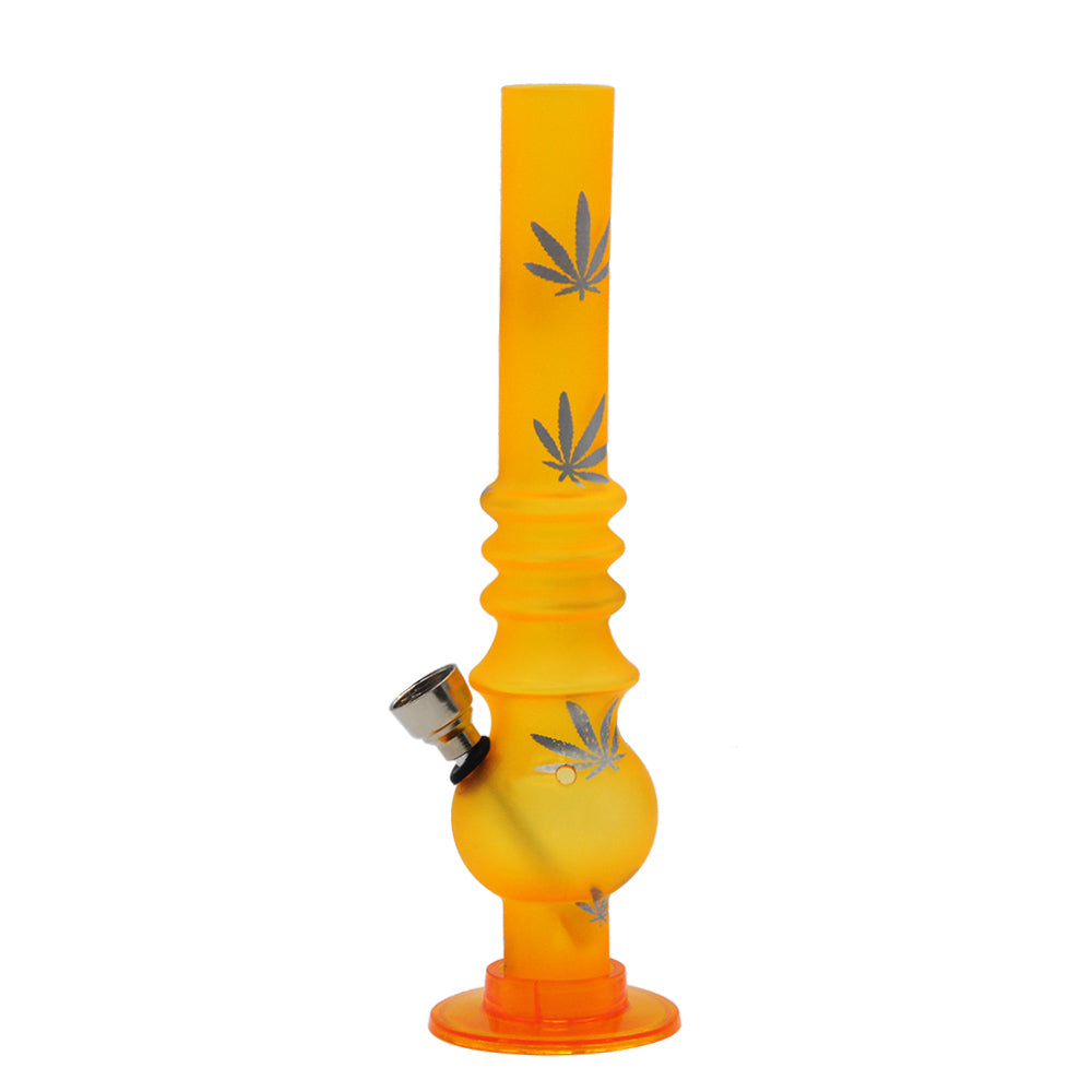 8" Weed Logo Bong | Acrylic Water Pipes For Sale | Free NZ Shipping