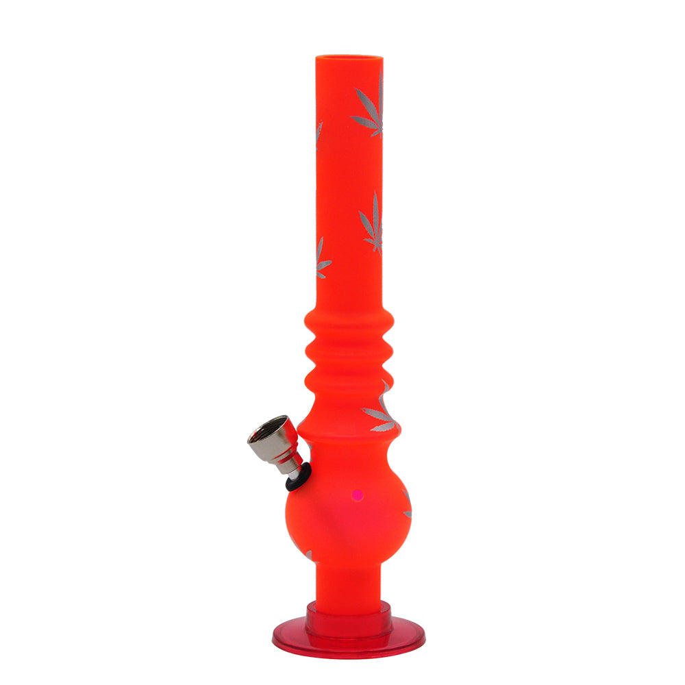 8" Weed Logo Bong | Acrylic Water Pipes For Sale | Free NZ Shipping