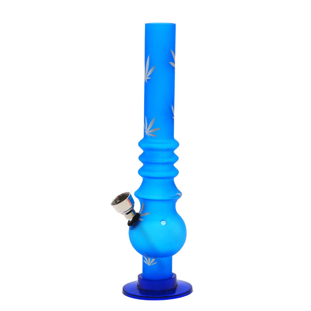 8" Weed Logo Bong | Acrylic Water Pipes For Sale | Free NZ Shipping