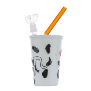 Milk Cup Theme Glass Bong/Dab Rig For Sale | 420 Gifts | Free NZ Shipping