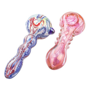 Milli Spoon Pipe and Pink Girly Fumed Glass Pipe Set | Free NZ Shipping