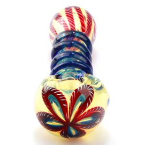 Spiral Glass Orbs Glass Pipe | Unique Pipes For Sale | Free NZ Shipping