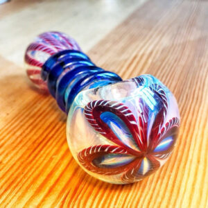 Spiral Glass Orbs Glass Pipe | Unique Pipes For Sale | Free NZ Shipping