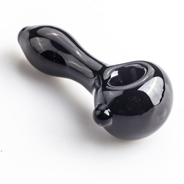 Mini Black Glass Pipe w Marble  Weed Bowls For Sale  Free NZ Shipping