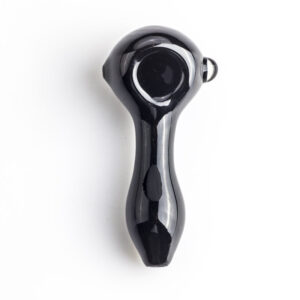 Mini Black Glass Pipe w Marble  Weed Bowls For Sale  Free NZ Shipping