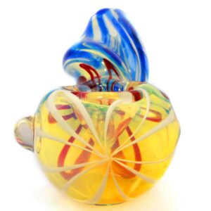 Mini Fumed Glass Skinny Spoon Pipe w/ Swirl Pattern | Free NZ Shipping