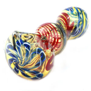 Mini Spiral Glass Spoon Pipe w/ Maria Rings For Sale | Free NZ Shipping