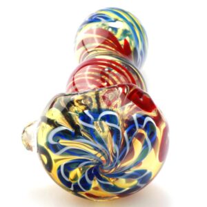 Mini Spiral Glass Spoon Pipe w/ Maria Rings For Sale | Free NZ Shipping