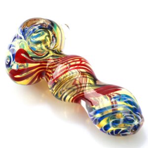 Mini Spiral Glass Spoon Pipe w/ Maria Rings For Sale | Free NZ Shipping