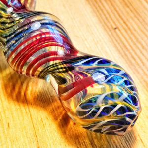 Mini Spiral Glass Spoon Pipe w/ Maria Rings For Sale | Free NZ Shipping