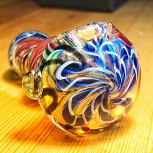 Mini Spiral Glass Spoon Pipe w/ Maria Rings For Sale | Free NZ Shipping