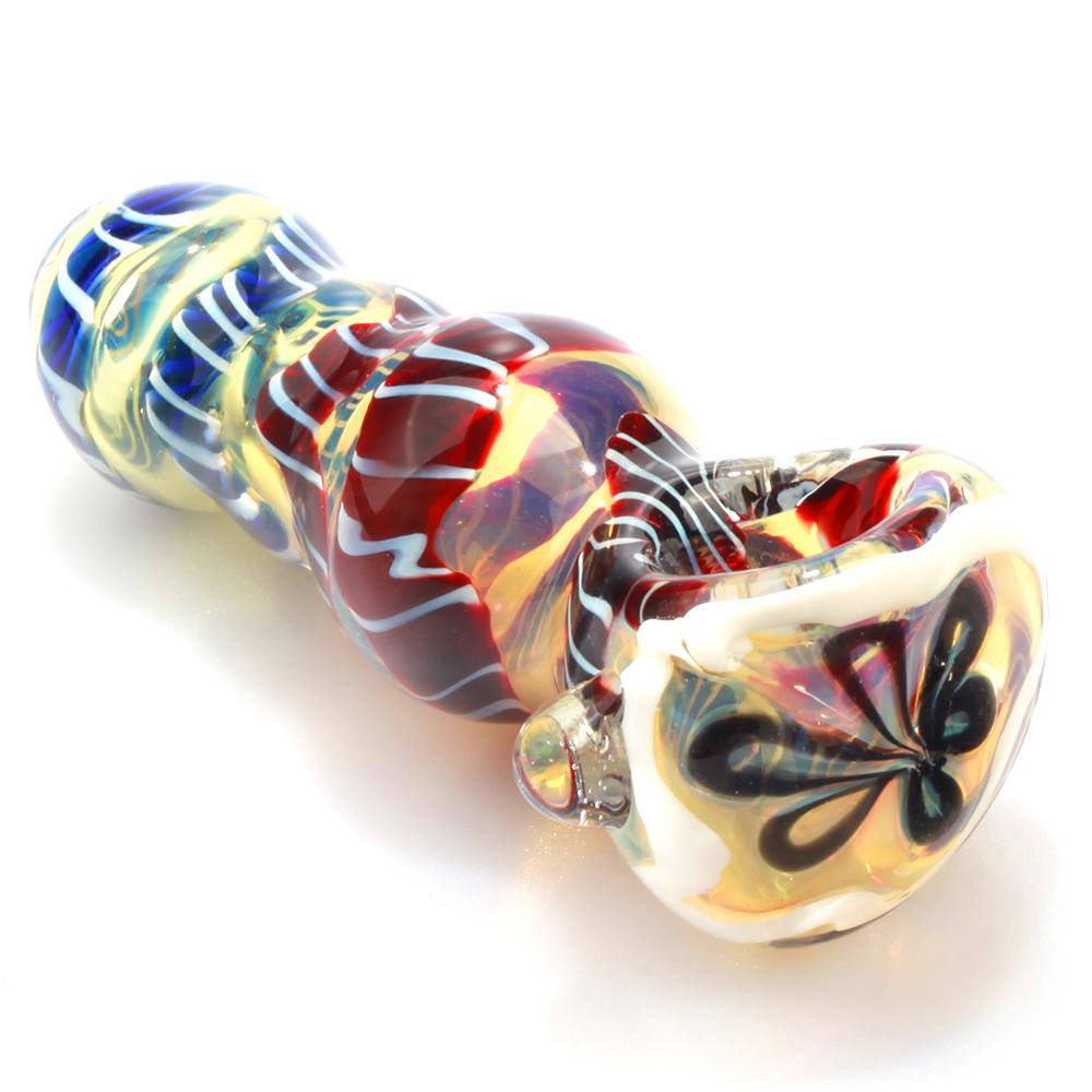 Mini_Typhoon_Glass_Pipe_With_Millefiori_Milli_Scheme_Patent_2_f530bba0-3fe9-4d79-9c35-306560c754a8 Mini Typhoon Glass Spoon Pipe | Weed Bowls For Sale | Free NZ Shipping