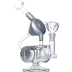 Multiple Perc Recycler Bong w/ Lookah Q7 Electric Dab Nail Set | PB