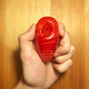 Glass Cocoon Pipe with Spiral Scheme | Weed Pipe/Bowls  For Sale Puffing Bird Online Headshop