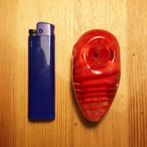 Glass Cocoon Pipe with Spiral Scheme | Weed Pipe/Bowls  For Sale Puffing Bird Online Headshop