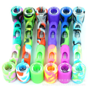 Mixed Color Silicone Hand Weed Pipe For Sale | Free NZ Shipping