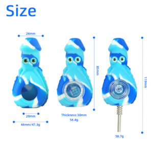 Octopus Silicone Nectar Collector | Weed Pipe For Sale | Free NZ Shipping