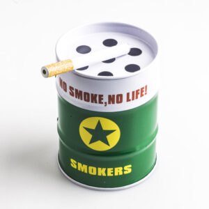 Oil Drum Shaped Tin Ashtray | Ashtrays For Sale | Free NZ Shipping