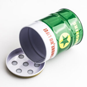 Oil Drum Shaped Tin Ashtray | Ashtrays For Sale | Free NZ Shipping