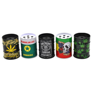 Oil Drum Shaped Tin Ashtray | Ashtrays For Sale | Free NZ Shipping