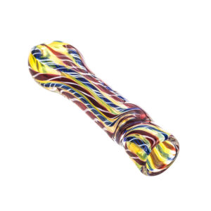 One Hitter Glass Pipe w Streaks  Weed Bowls For Sale  Free NZ Shipping