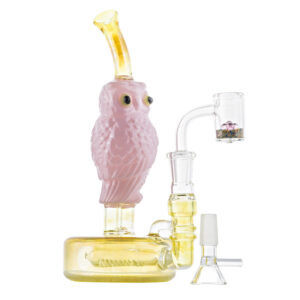 Owl Theme Bong w/ Thermochromic Banger Terp Balls Set | Free NZ Shipping